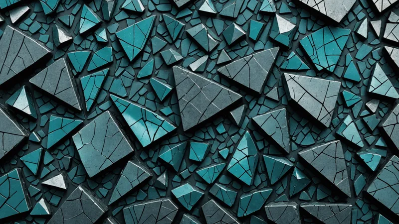 Abstract metallic alloy microstructure visualization