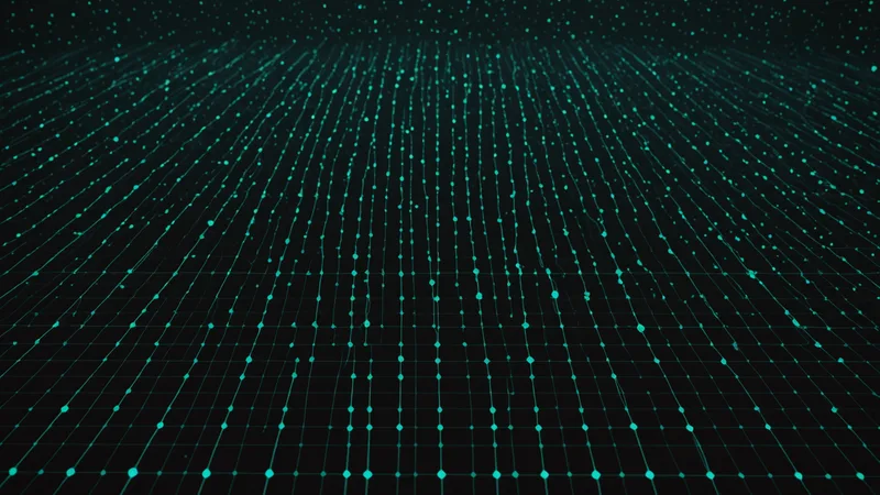 Abstract sparse data points visualization representing small dataset challenge
