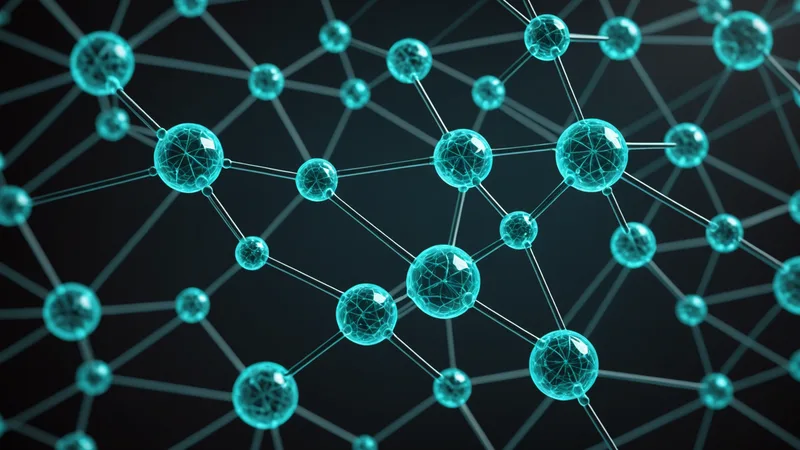 Abstract electrolyte molecular network visualization